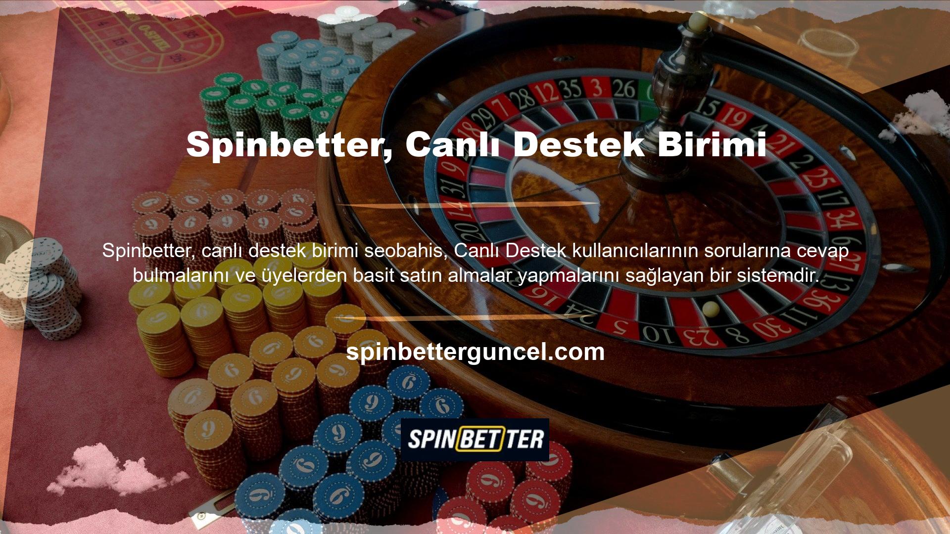 Spinbetter Bahis Sitesi, canlı bahis ve canlı casino alanında bahis tutkunlarına yönelik uluslararası bir bahis platformudur